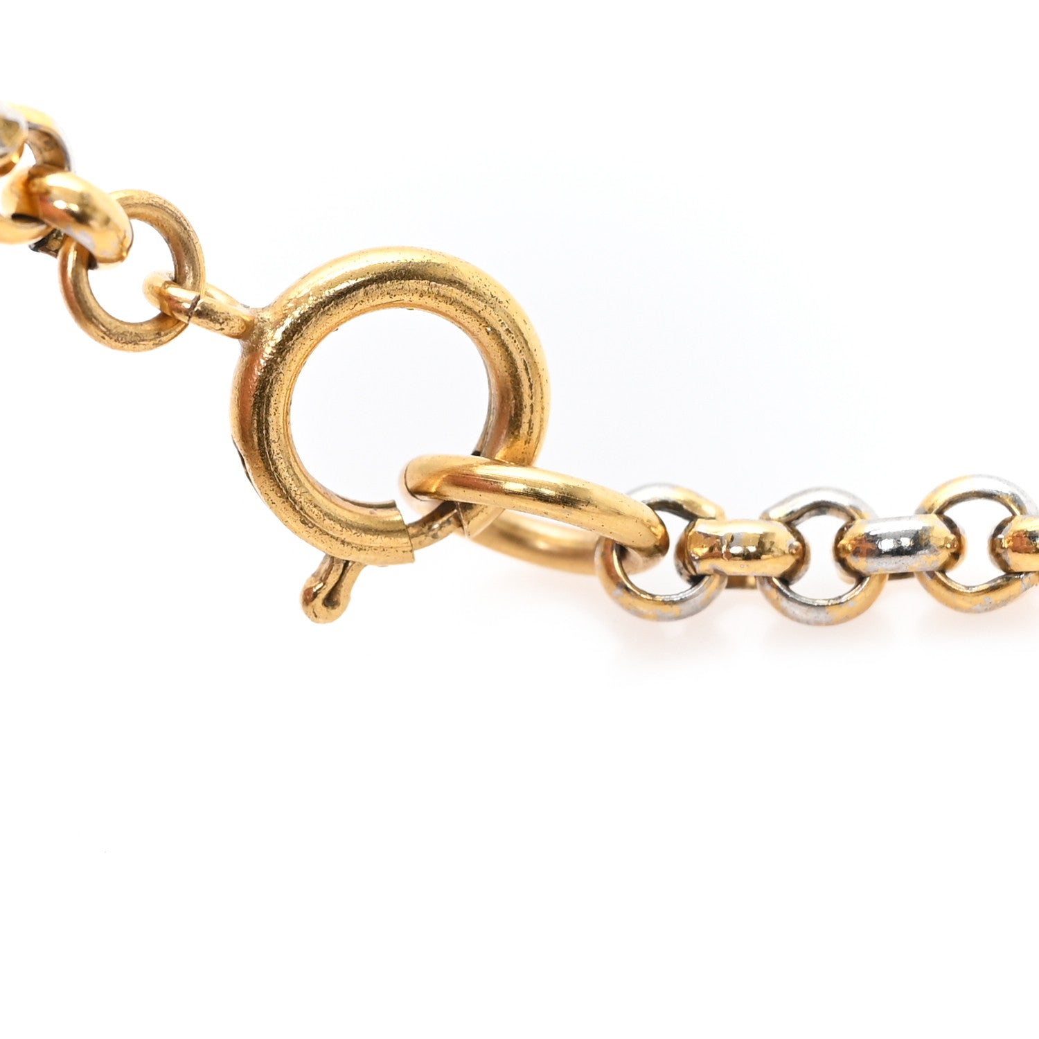 Chanel CC Heart Chain Pendant Necklace Gold 5 of 5