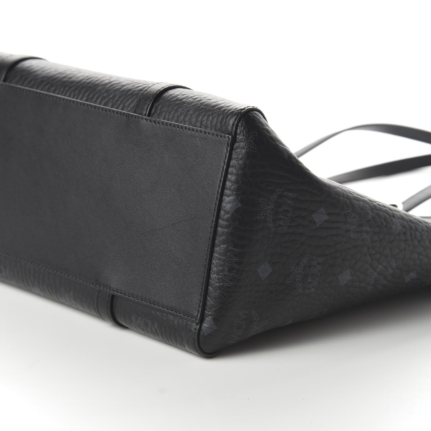 MCM Visetos Toni Shopper Tote Black 7 of 10