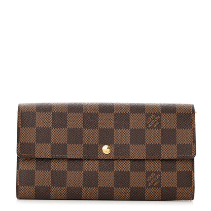 Louis Vuitton Damier Ebene Sarah Wallet 1 of 11
