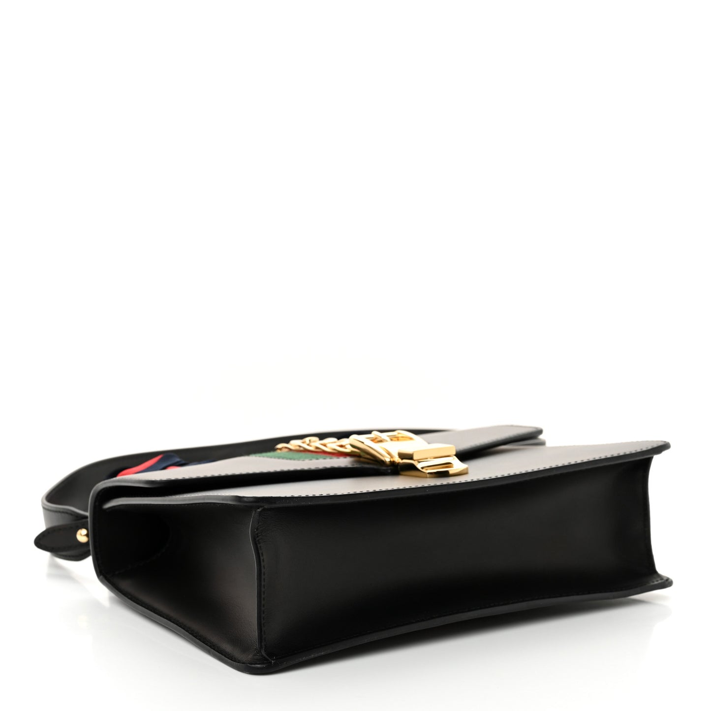 Calfskin Small Sylvie Shoulder Bag Black