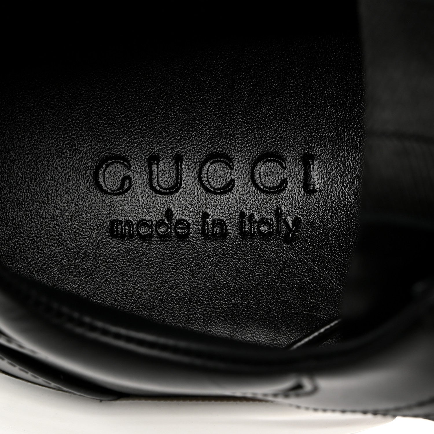 Gucci Apollo Calfskin Mens Rhyton Sneakers 8 Black 6 of 8