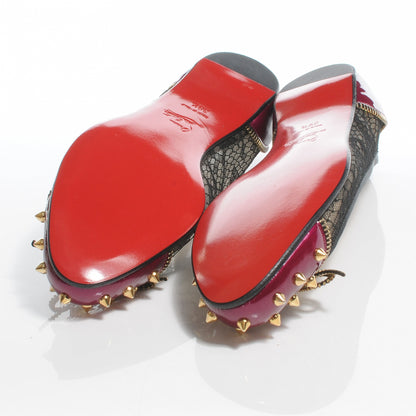 Christian Louboutin Patent Lace Candy Spikes Flats 39.5 5 of 7