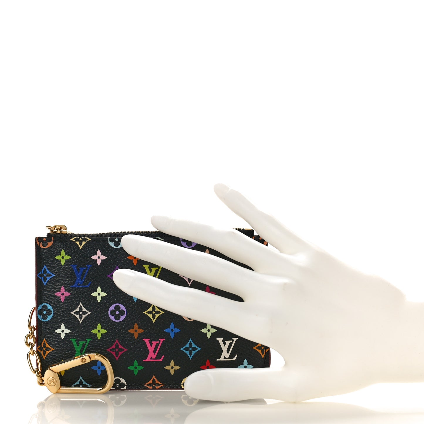 Monogram Multicolor Key Pouch Black Grenade