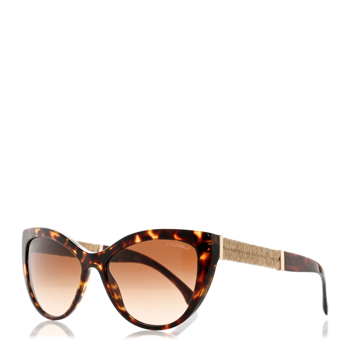 Acetate Rope Cat Eye Sunglasses 5409 Tortoise