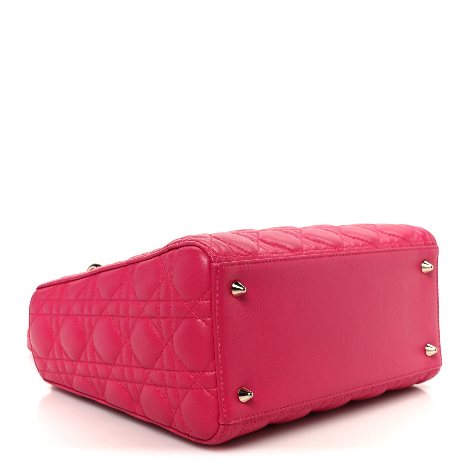 Christian Dior Lambskin Cannage Medium Lady Dior Pink 4 of 10