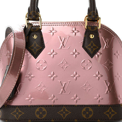 Louis Vuitton Vernis Monogram Alma BB Rose Pale Metallise 7 of 9