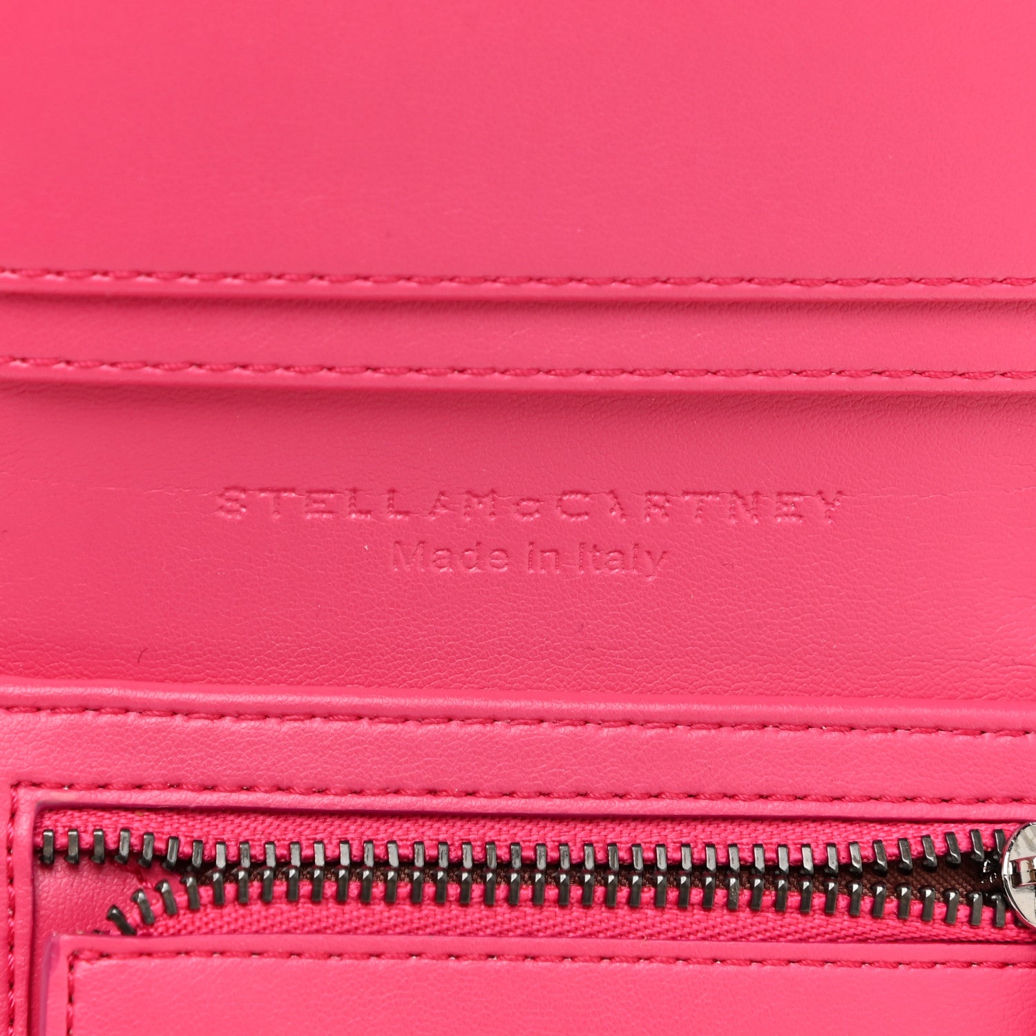 Stella McCartney Shaggy Deer Small Falabella Flap Wallet Hot Pink 6 of 11