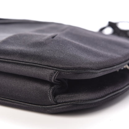 Judith Leiber Satin Crystal Evening Bag Black 9 of 10