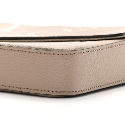 Louis Vuitton Empreinte Monogram Giant Felicie Pochette Tourterelle Creme 11 of 15