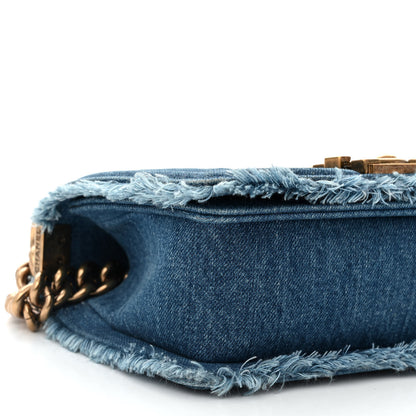 Chanel Denim Patchwork Small Boy Flap Blue 9 of 11