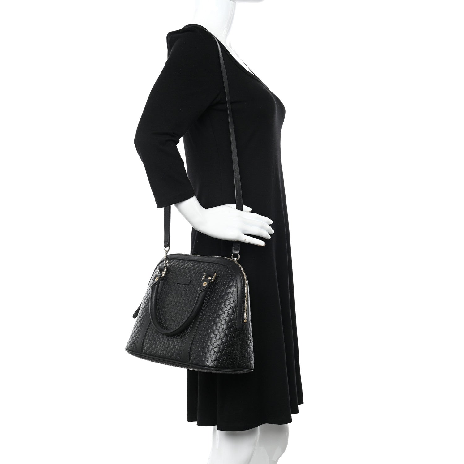 Gucci Microguccissima Medium Dome Bag Black 2 of 10