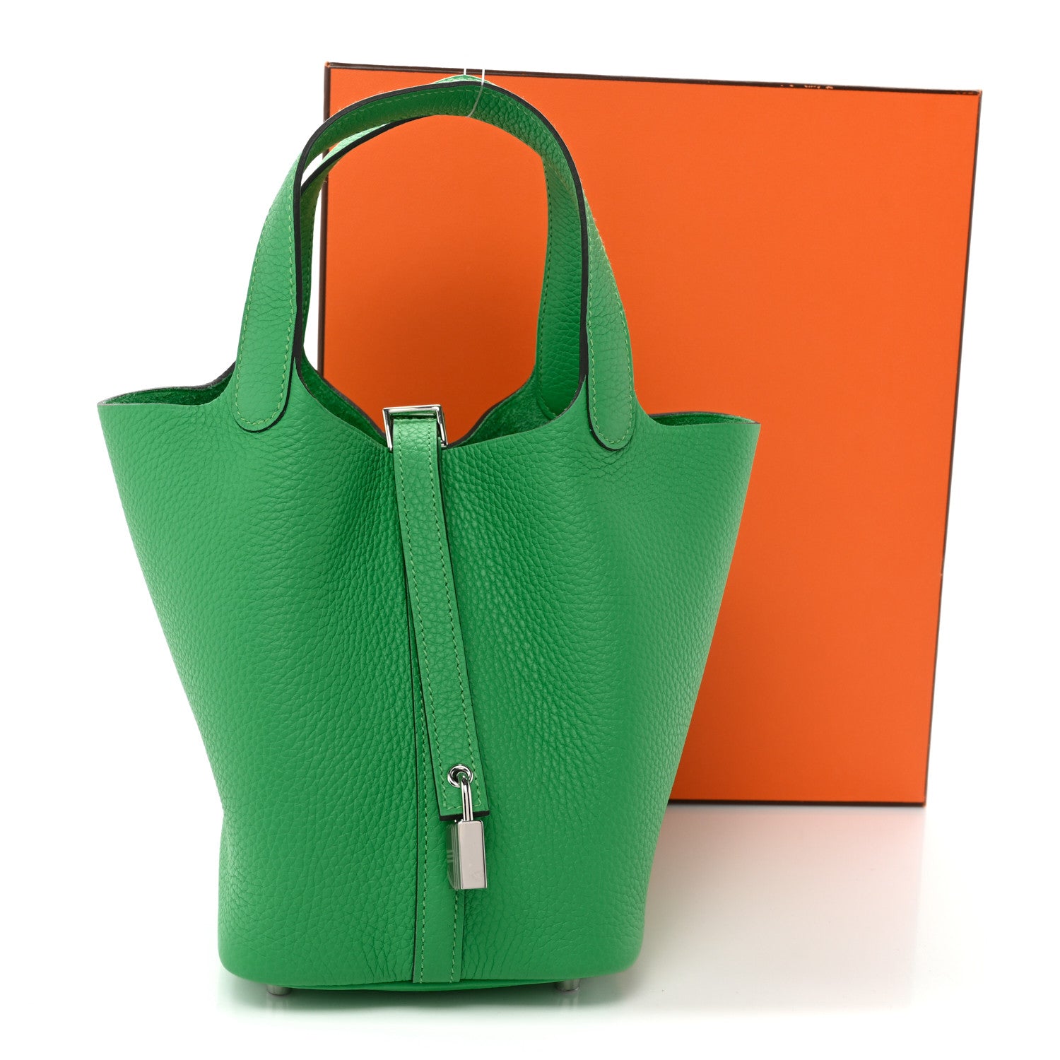 Hermes Taurillon Clemence Picotin Lock 18 PM Bambou 10 of 10
