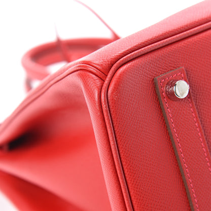 Hermes Epsom Birkin 35 Rouge Casaque 36 of 39