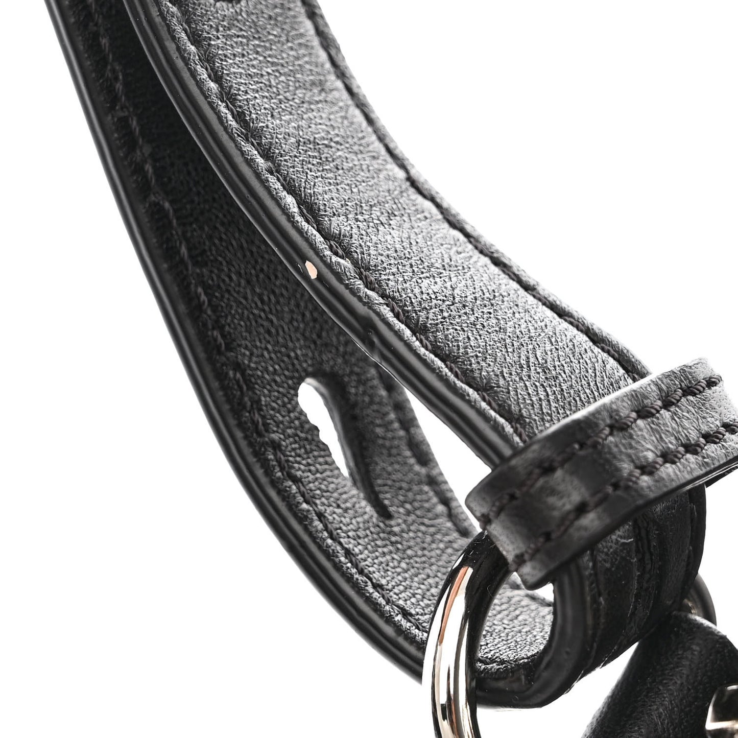 Quilted Rocco Silver Hardware Black