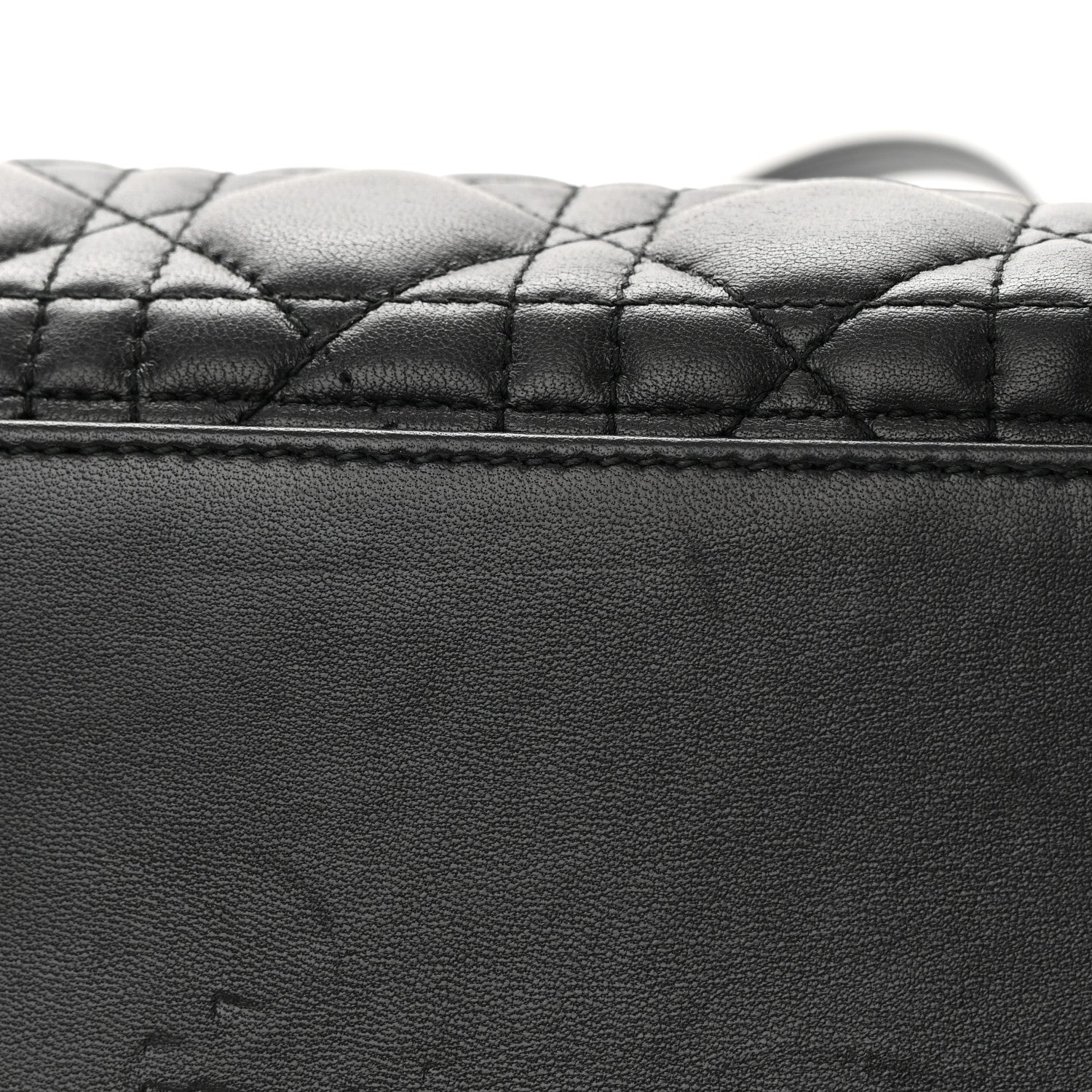 Christian Dior Lambskin Cannage Large Lady Dior Black 13 of 19