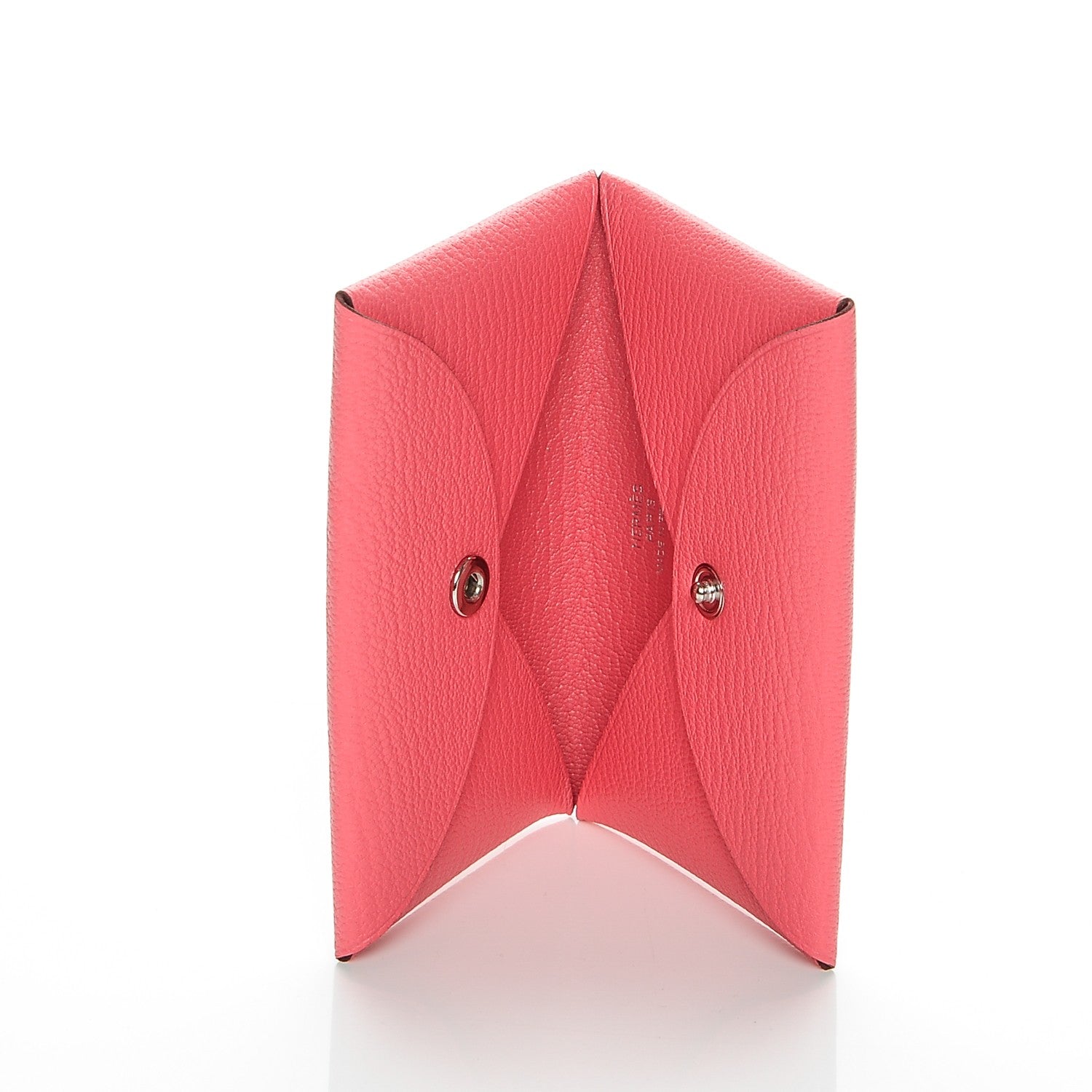 Hermes Chevre Mysore Calvi Card Case Rose Azalee 5 of 7