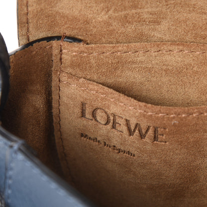 Loewe Grained Calfskin Mini Gate Crossbody Bag Steel Blue 6 of 9