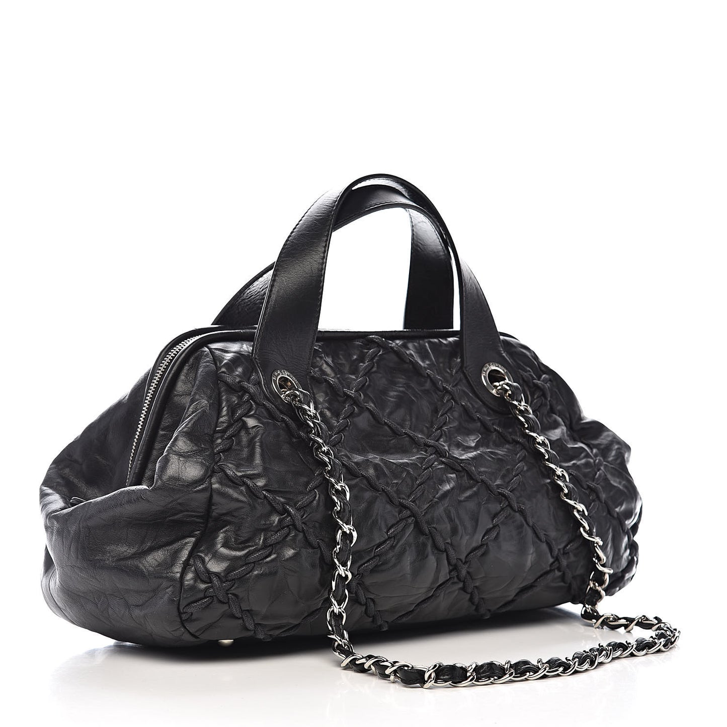 Calfskin Ultra Stitch Bowler Black