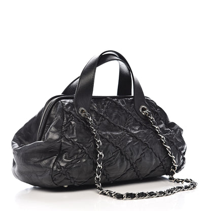 Chanel Calfskin Ultra Stitch Bowler Black 4 of 11