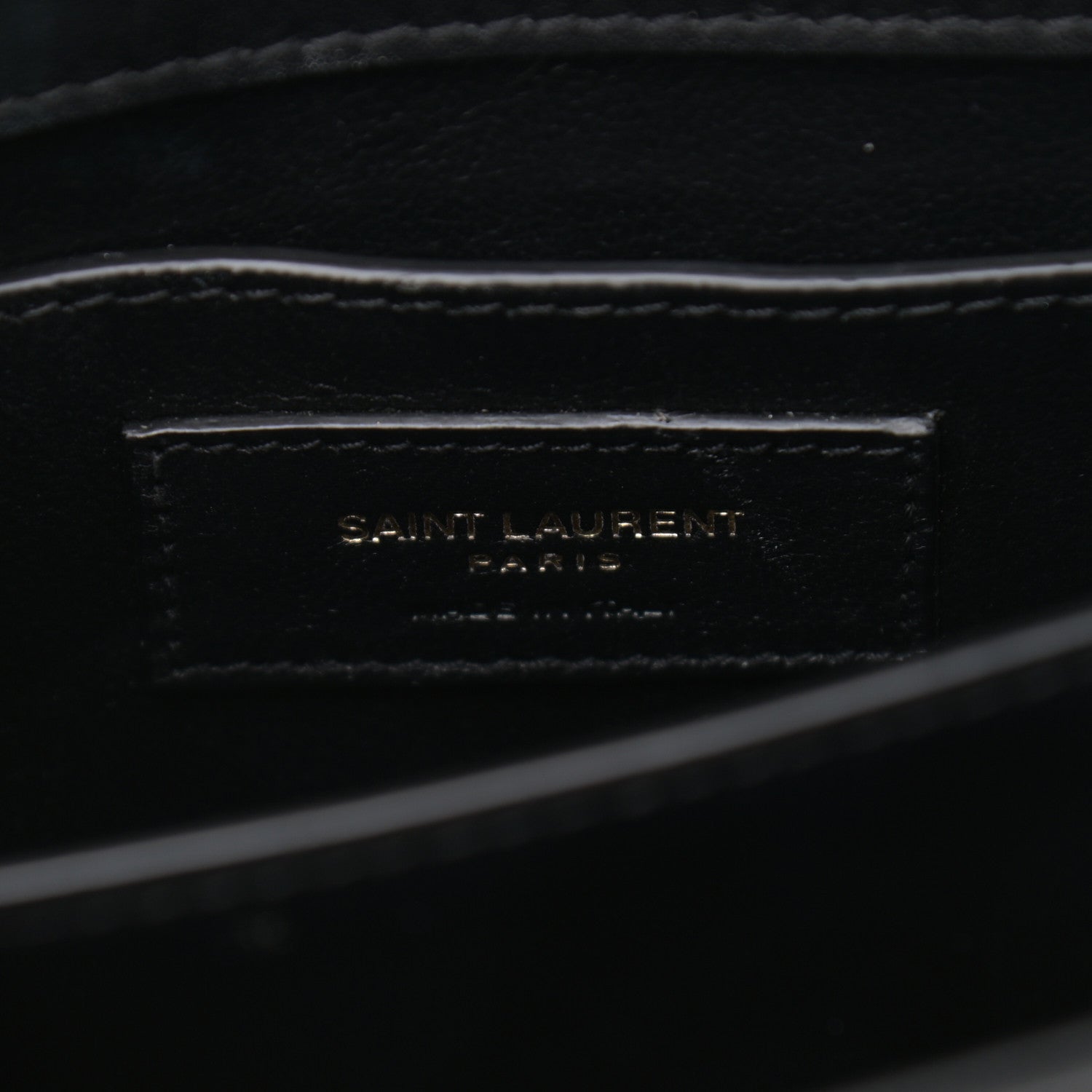 Saint Laurent Raffia Calfskin Mini Classic Monogram Cassandra Top Handle Black Natural 5 of 11