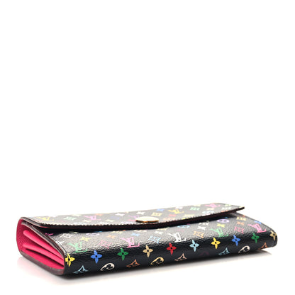 Louis Vuitton Monogram Multicolor Sarah Wallet Black Grenade 4 of 7