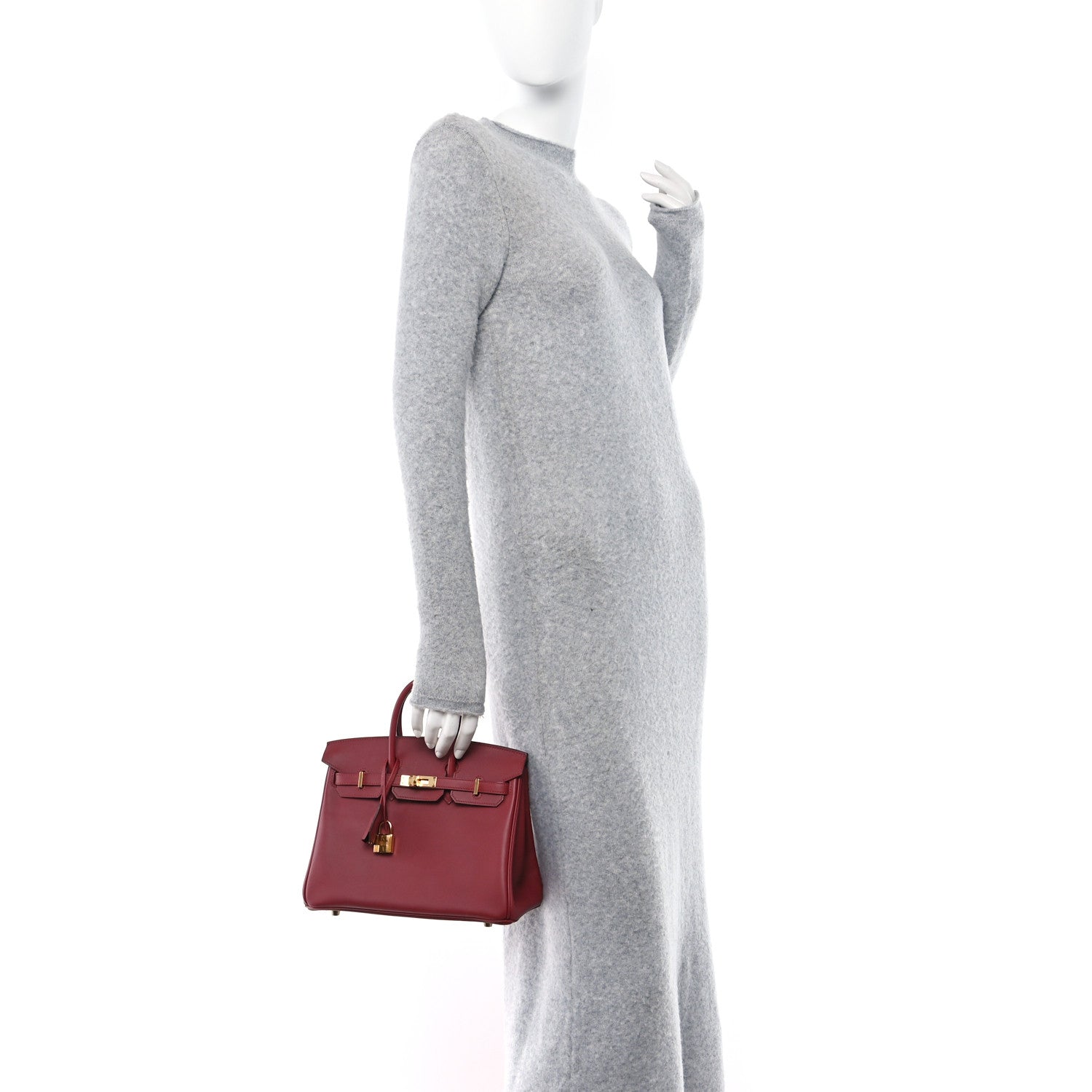 Hermes Veau Jonathan Birkin 25 Rouge Vif 2 of 10