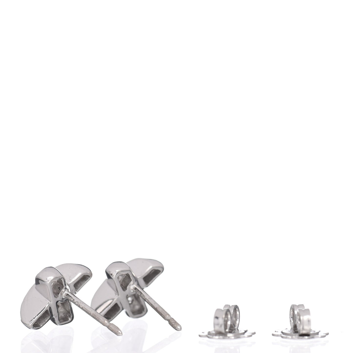 18K White Gold Diamond Paloma Picasso X Kiss Earrings