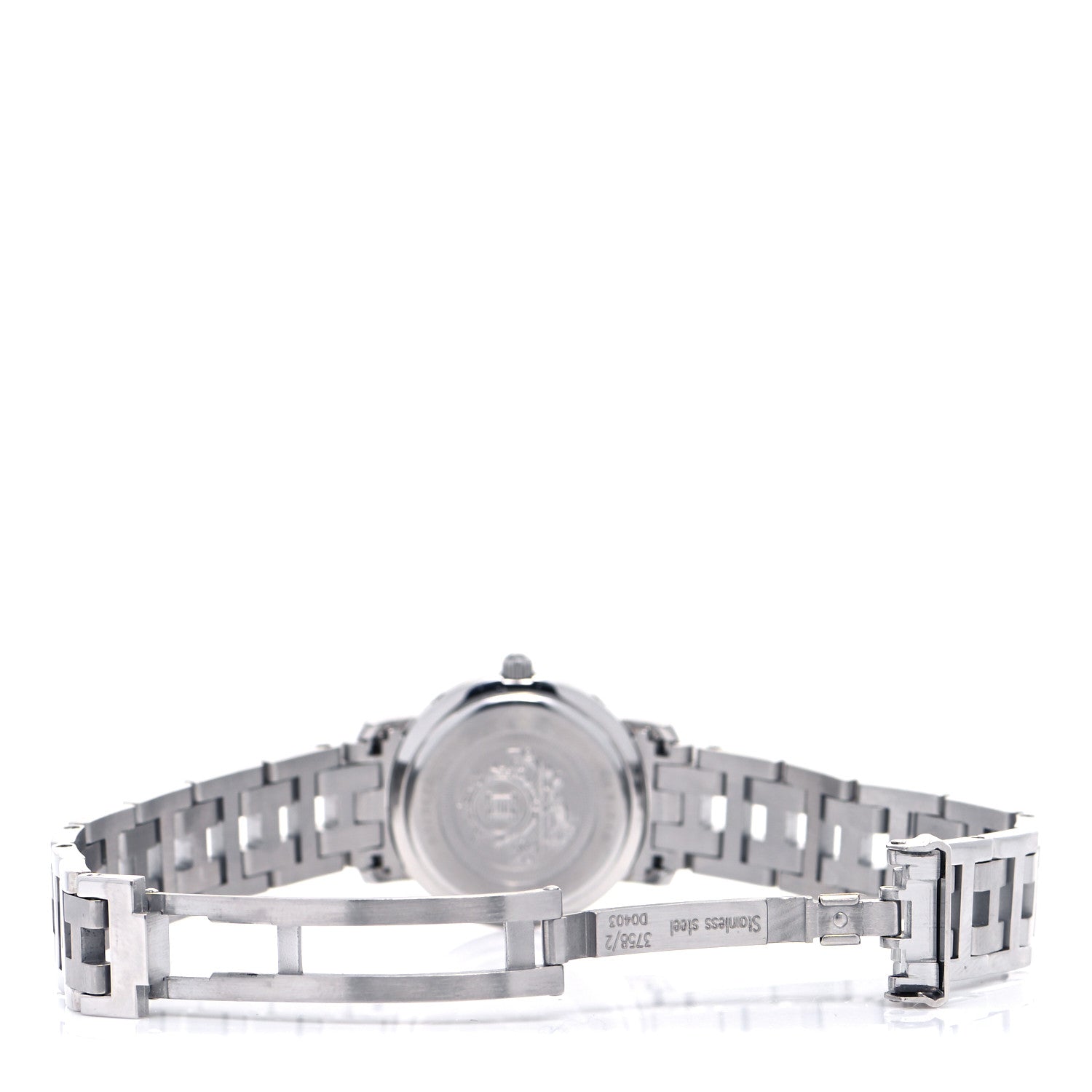 Hermes Stainless Steel 24mm Clipper Quartz Watch White 5 of 7