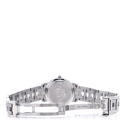 Hermes Stainless Steel 24mm Clipper Quartz Watch White 5 of 7