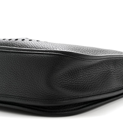 Hermes Taurillon Clemence Evelyne III PM Black 10 of 12