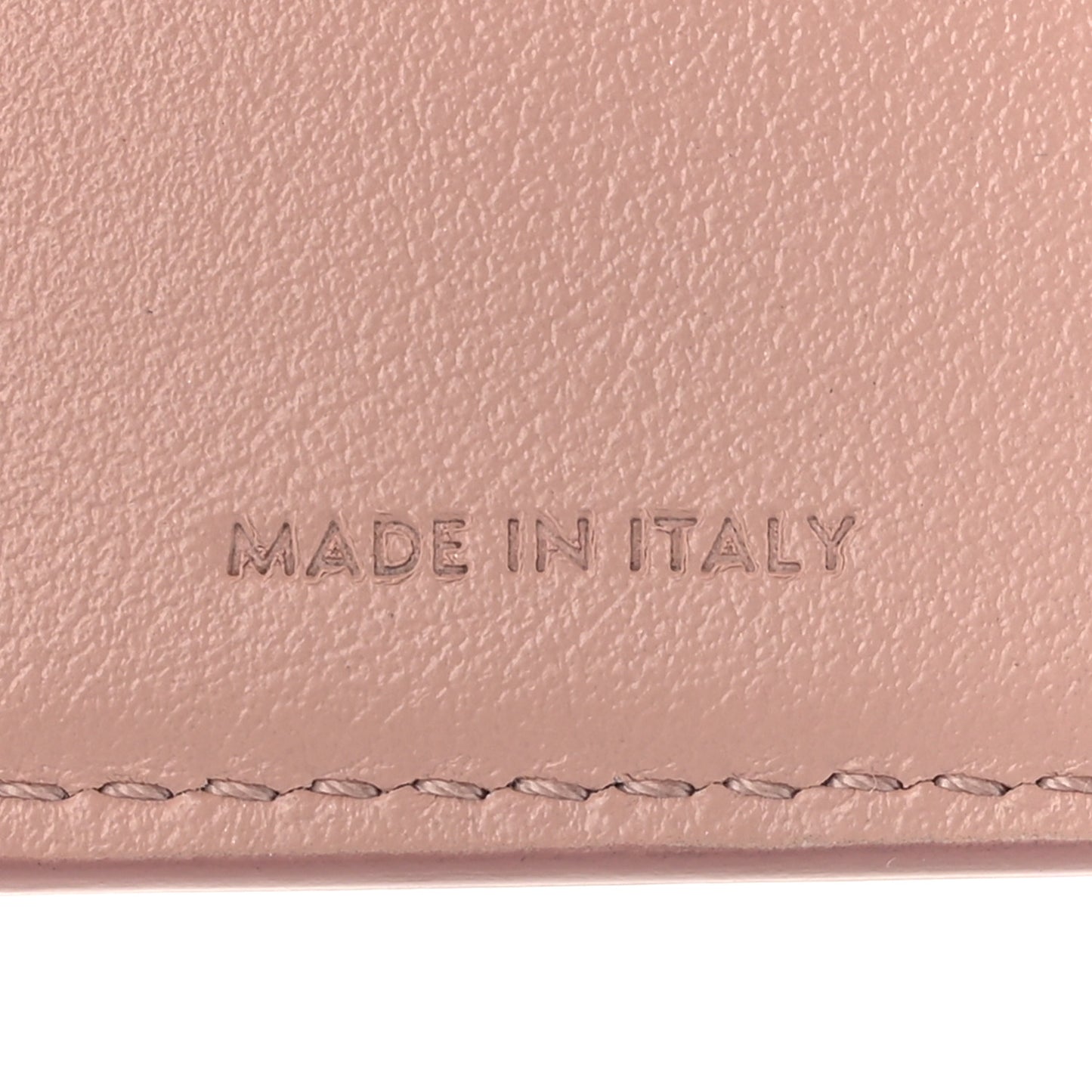 Shiny Calfskin Small Triomph Wallet Antique Rose