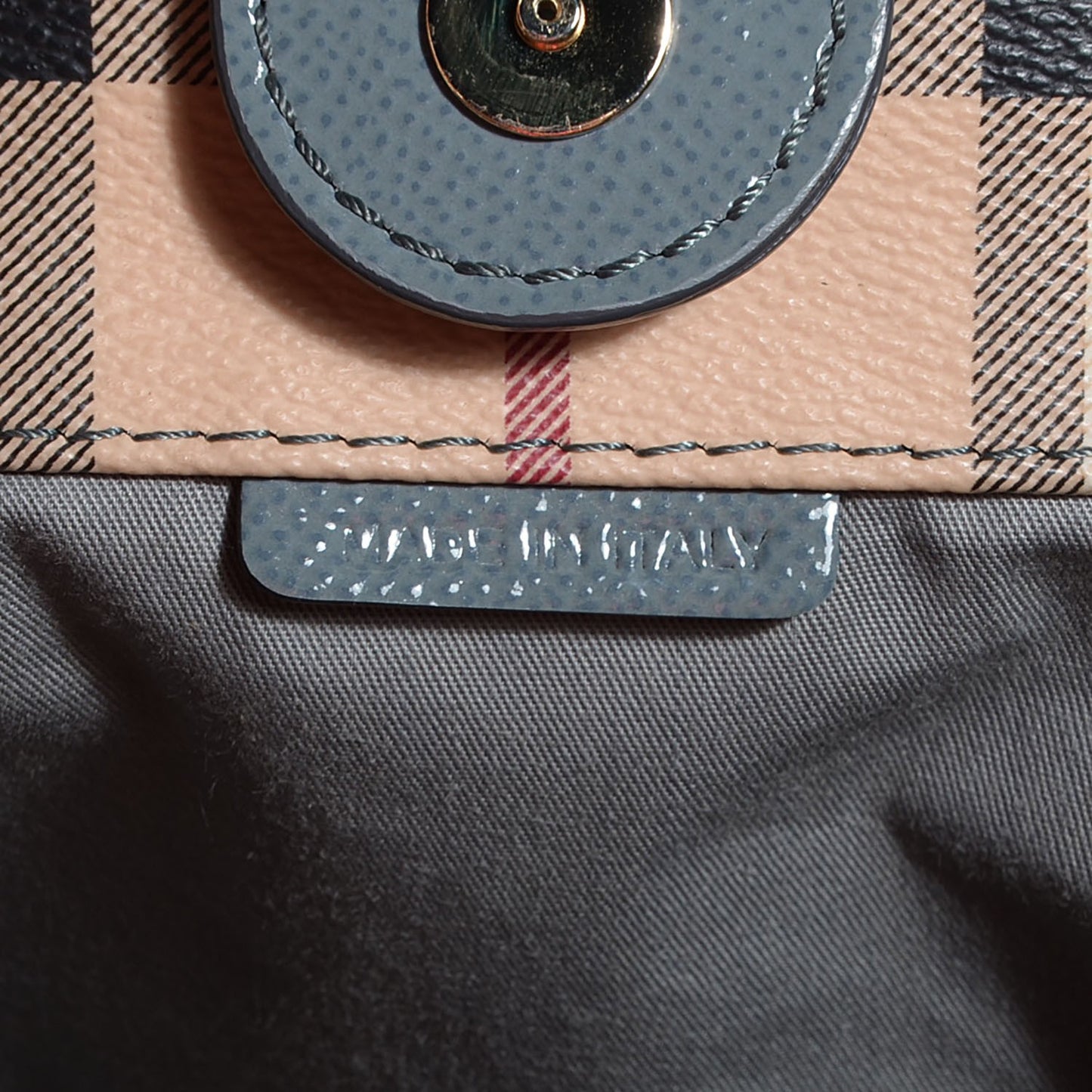 Haymarket Check Small Canterbury Tote Storm Grey