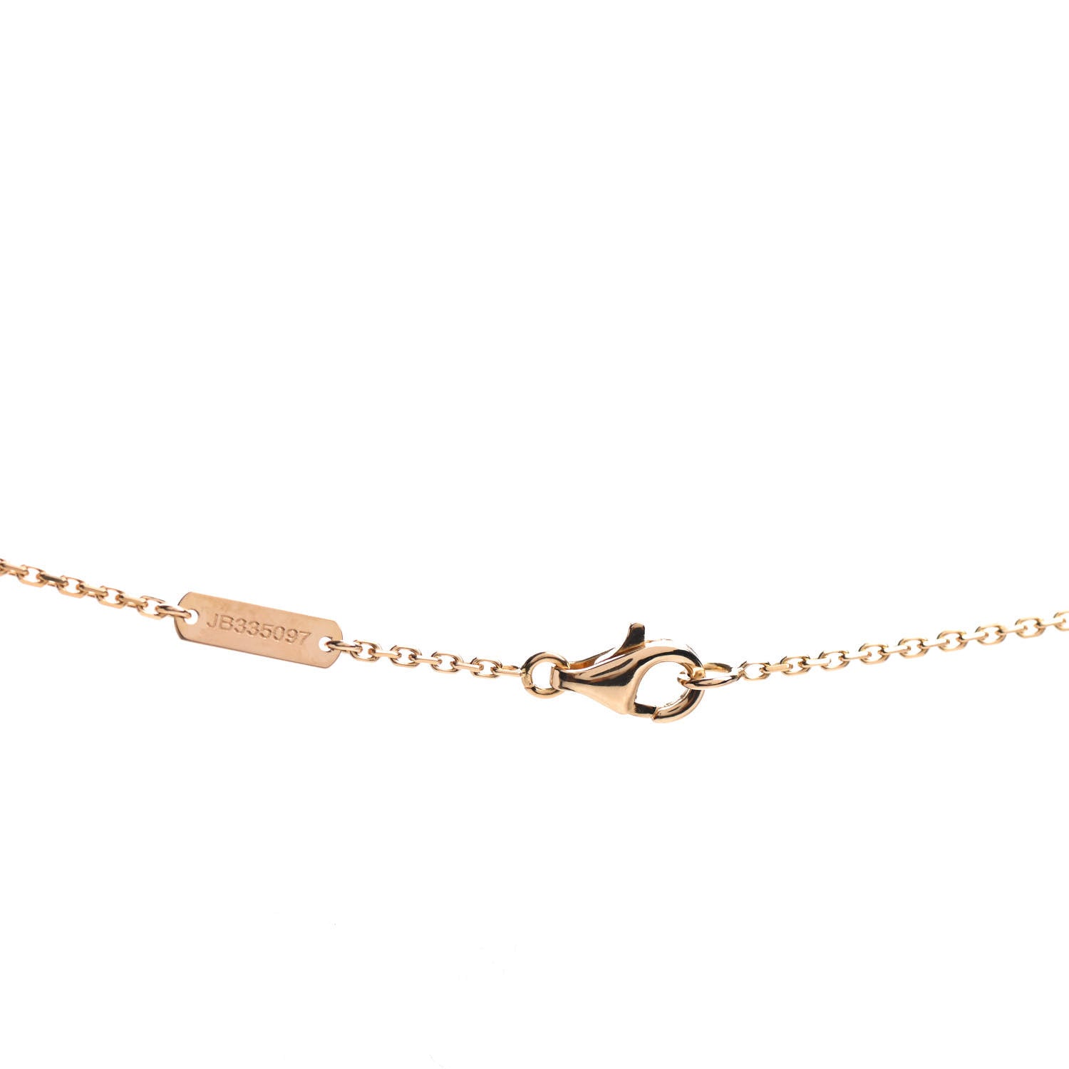 Van Cleef & Arpels 18K Yellow Gold Carnelian Vintage Alhambra Pendant Necklace 4 of 6