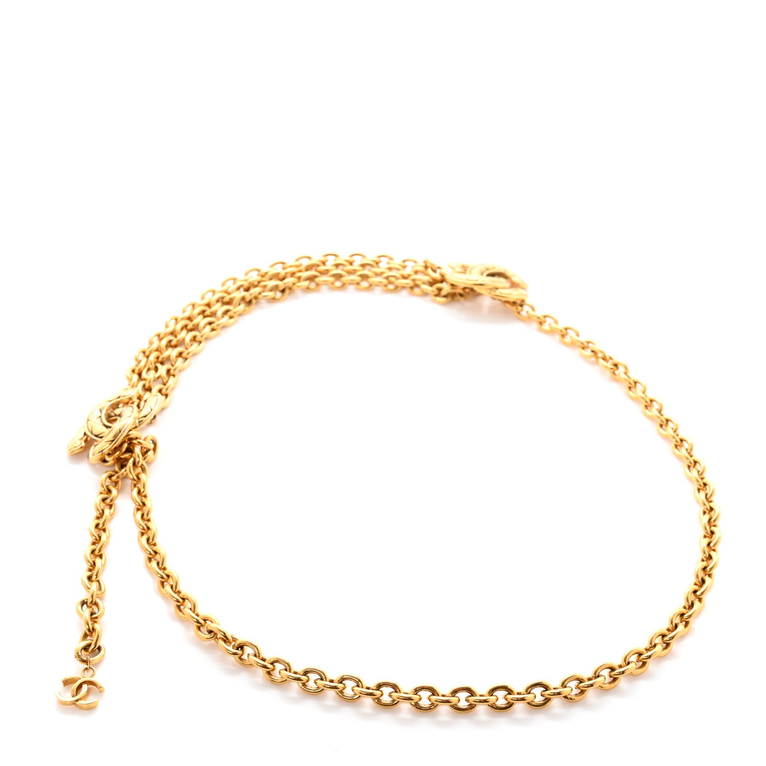 Chanel Metal Chain CC Belt Gold 2 of 5