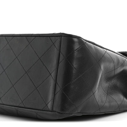 Chanel Lambskin Quilted XL Jumbo Single Flap Black 10 of 13