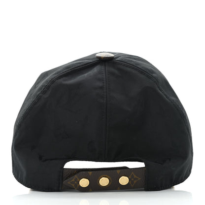 Louis Vuitton Polyester Silk Monogram LV Get Ready Cap M Black 6 of 9