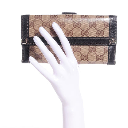 Gucci Crystal Monogram Continental Charmy Wallet Brown 2 of 7
