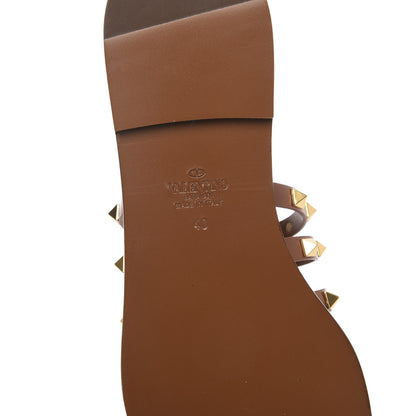 Valentino Garavani Calfskin Rockstud Flair Flat Thong Sandals 40 Selleria 7 of 8