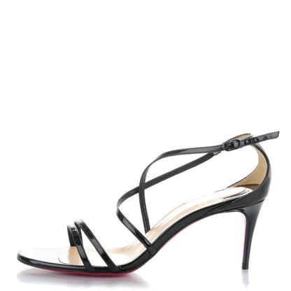 Christian Louboutin Patent Gwynitta 70 Sandals 36.5 Black 1 of 6