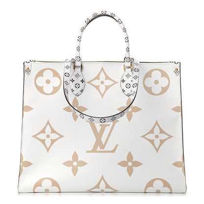 Louis Vuitton Monogram Giant Onthego GM Kaki Beige 1 of 4