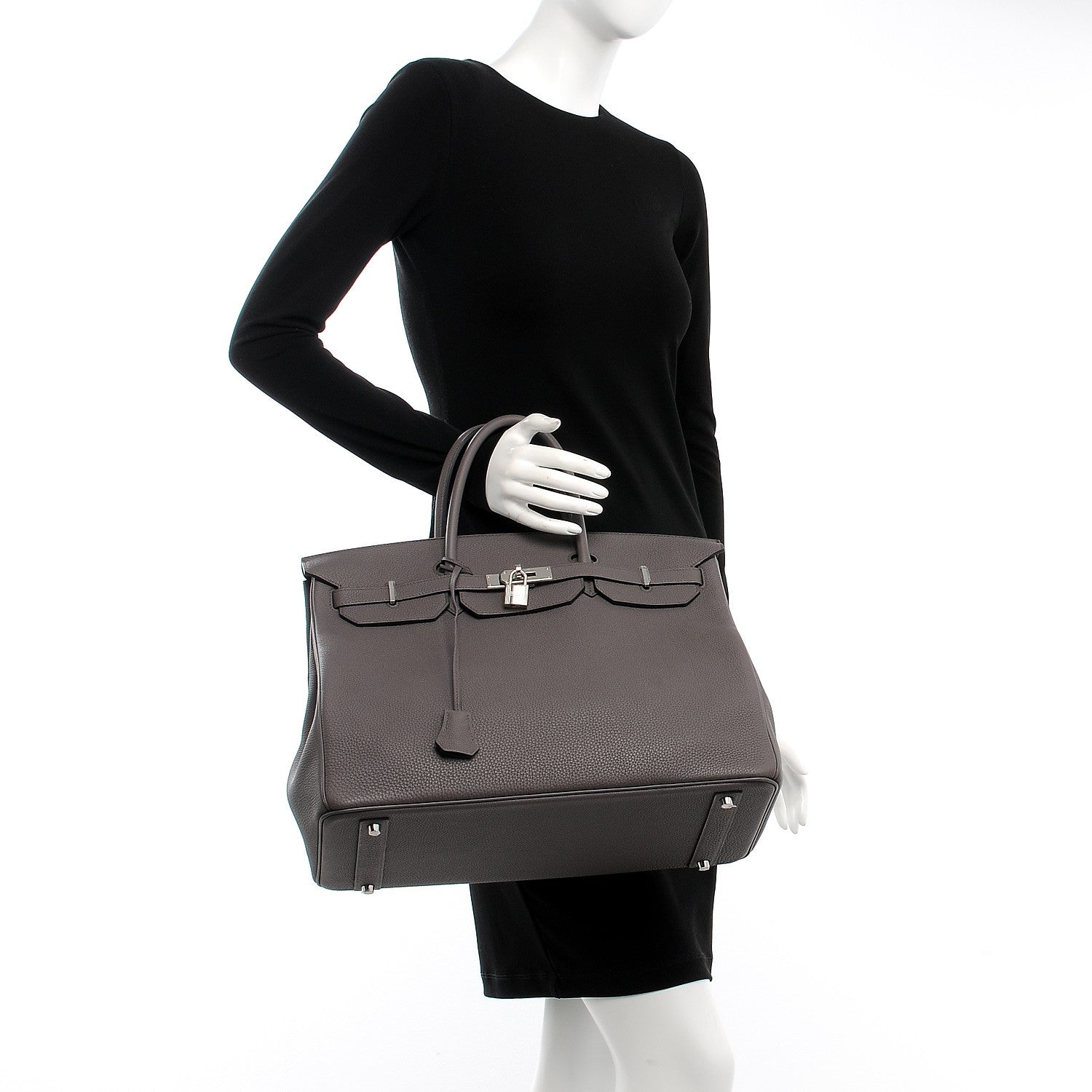 Hermes Togo Birkin 40 Etain 2 of 35