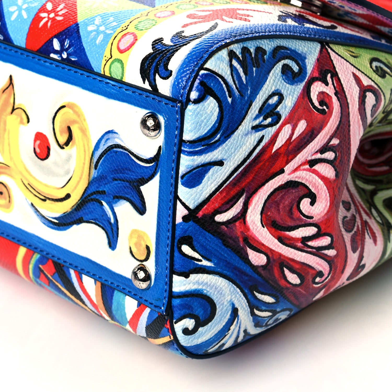 Dolce & Gabbana Dauphine Majolica Print Medium Miss Sicily Satchel Multicolor 8 of 9