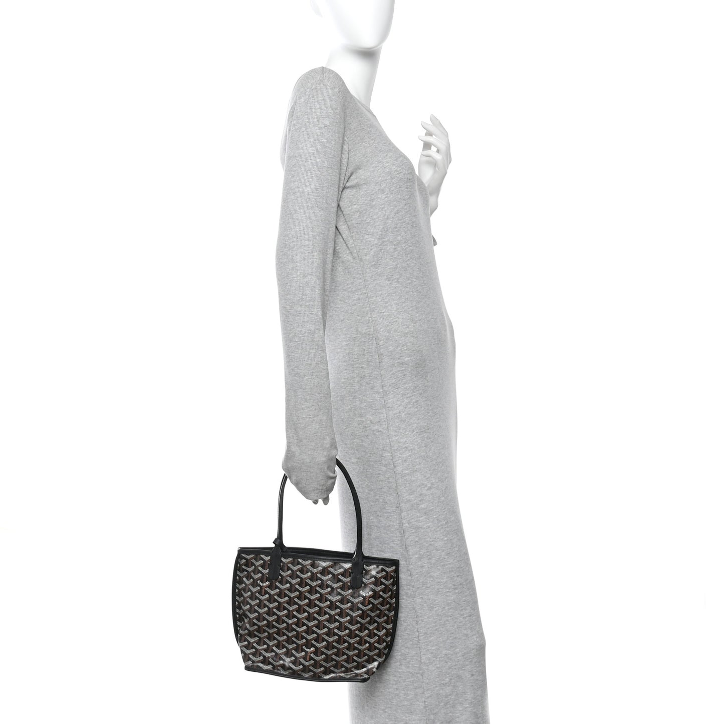 Goyardine Reversible Mini Anjou Black
