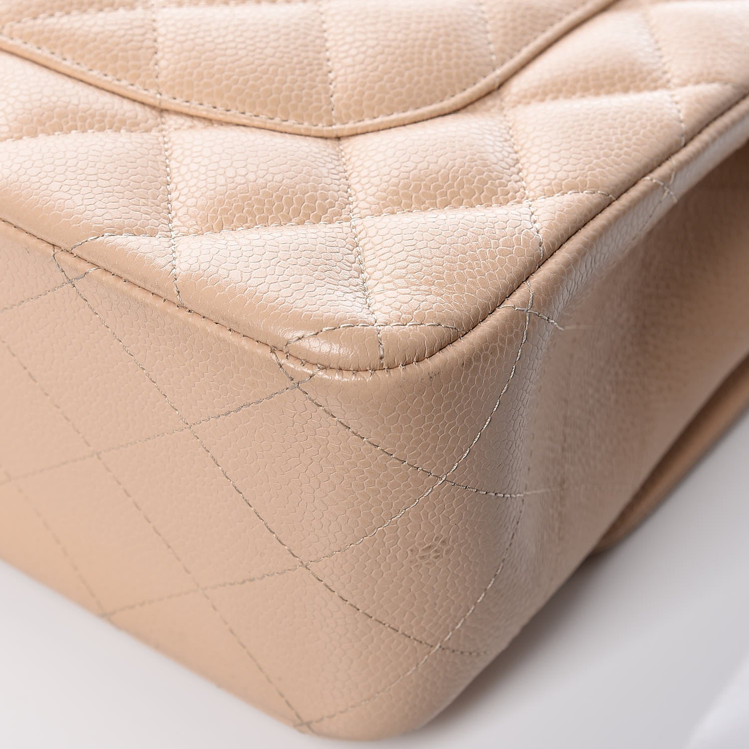 Chanel Caviar Quilted Jumbo Double Flap Beige Clair 16 of 18