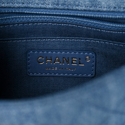 Chanel Denim Quilted Mini Pearl Crush Flap Blue 6 of 10