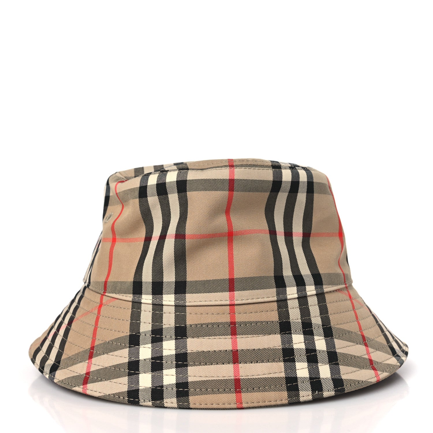 Burberry Technical Cotton Vintage Check Bucket Hat M Archive Beige 3 of 10