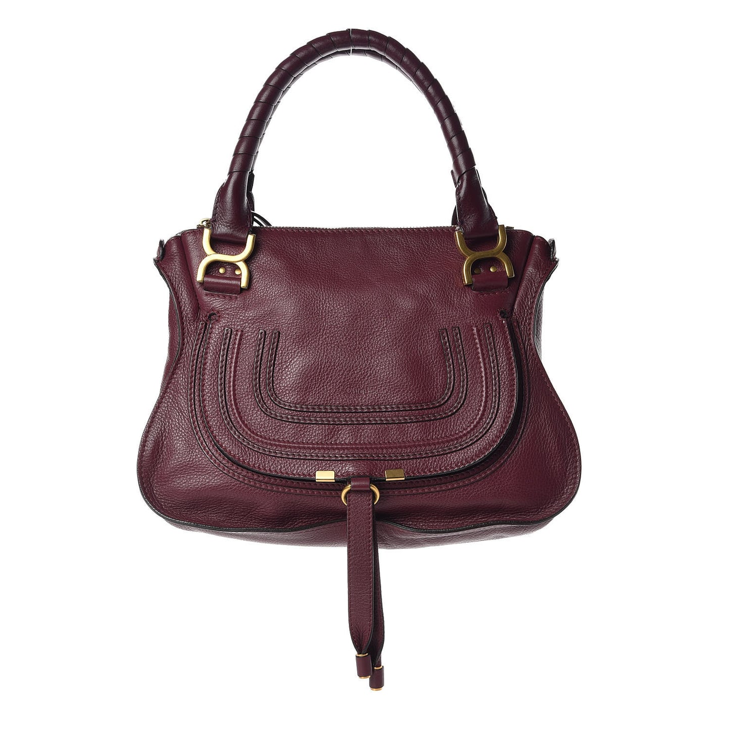 Calfskin Medium Marcie Satchel Wild Purple