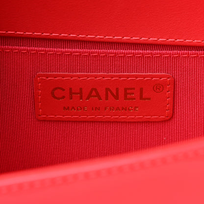 Chanel Patent Calfskin Quilted Small Boy Flap Pink 6 of 11