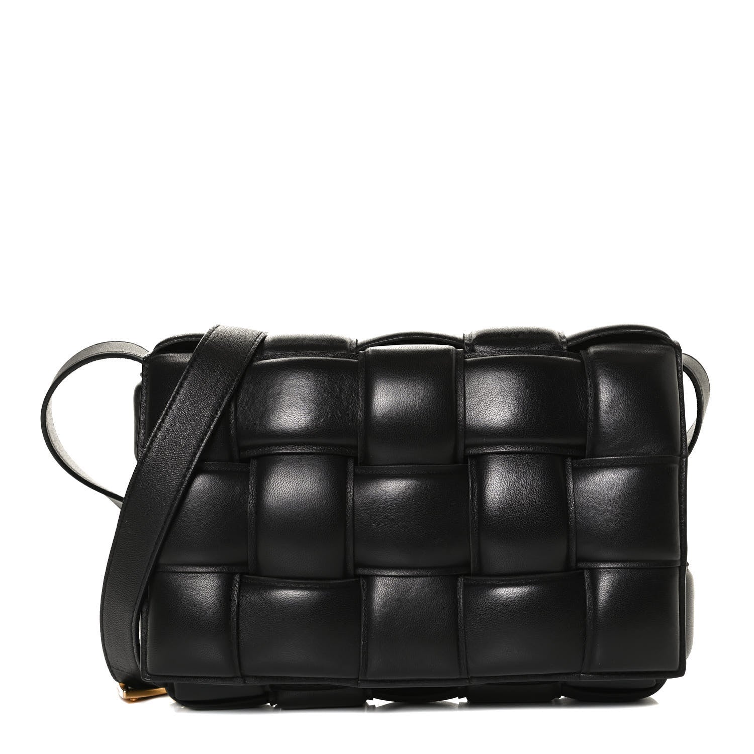 Bottega Veneta Nappa Maxi Intreccio Padded Cassette Crossbody Bag Black 1 of 16