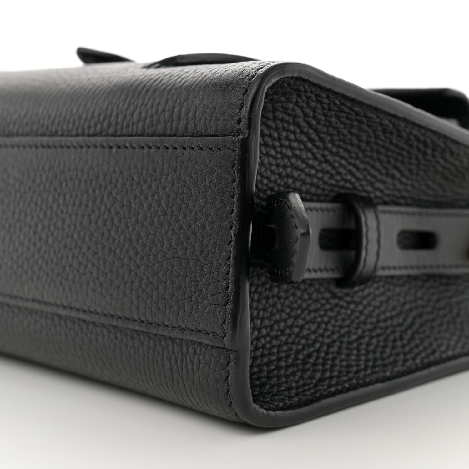 Tom Ford Calfskin Mini T Twist Top Handle Bag Black 9 of 12